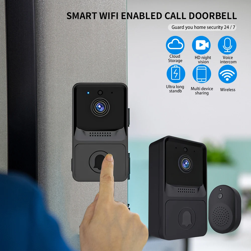 Xiaomi High Resolution Visual Smart Security Doorbell Camera Wireless Video Doorbell With IR Night Vision Real-Time Monitoring