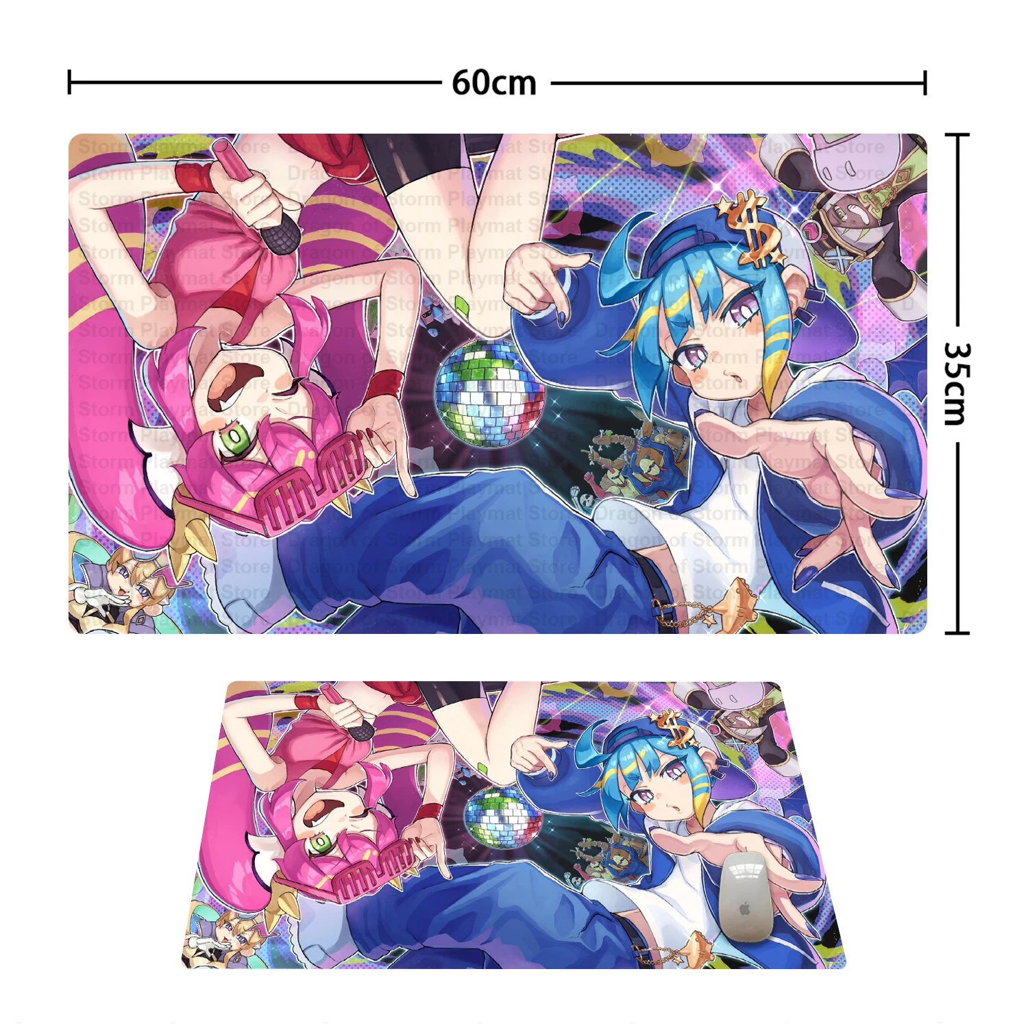 YuGiOh Playmat Live Twins Ki-sikil & Lil-la Mat Board Game TCG CCG