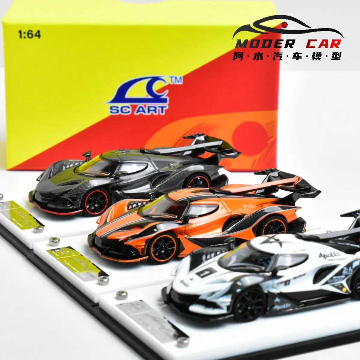 

Коллекционная модель автомобиля SCA SmallcarsART 1:64 Apollo IE, литая под давлением, в подарочной упаковке