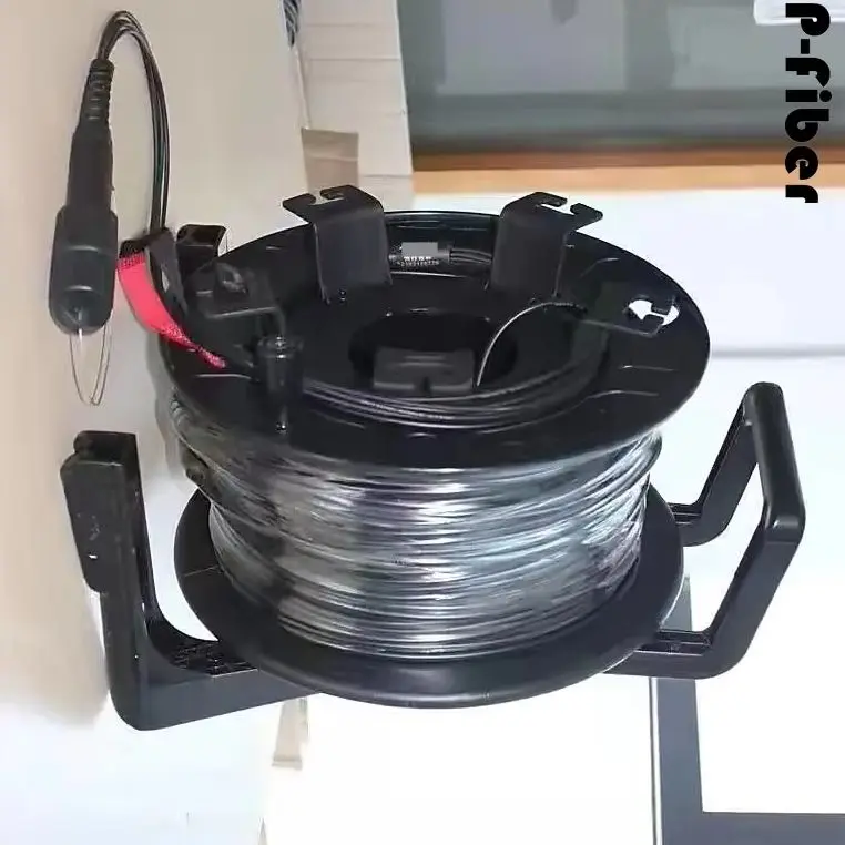 outdoor patchcord 400m 1 core 2 core armored with PCD310 reel LC SC FC APC SM TPU 3.0mm waterproof jumper optical fiber extender