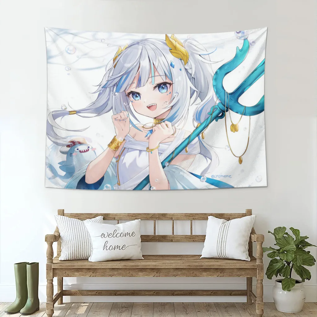 

Anime Hololive Kawaii Tapestry Home And Decoration Wall Art Tapestries Room Decors