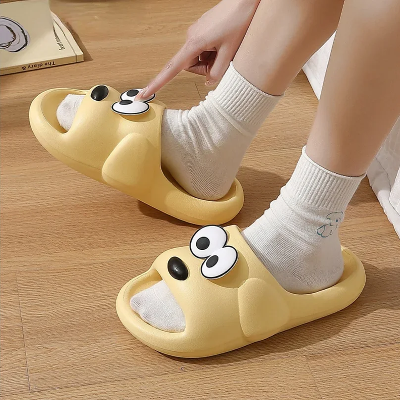 Woman Slipper Dog Puppy Cartoon Home Cloud Sandals Men Flip Flops Home Soft Sole Beach Outdoor Non Slip Shoes Slide Female Male