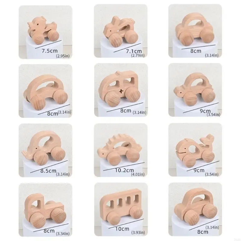 Juguete automóvil madera 76 hf para automóvil para vehículo temático animales para niños para ejercicio