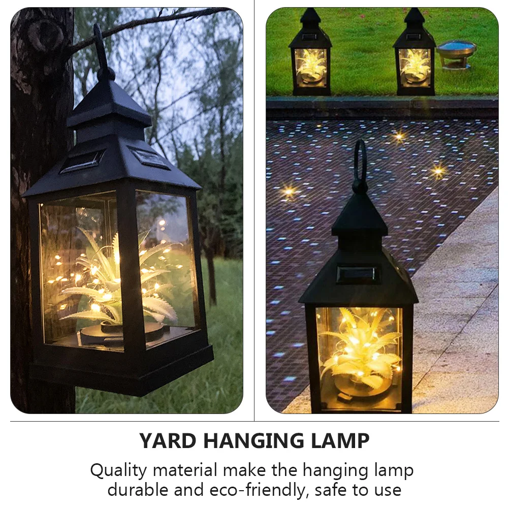 

Hanging Solar Lights Outdoor Chandelier Lantern Garden Decor Power for Outdoors