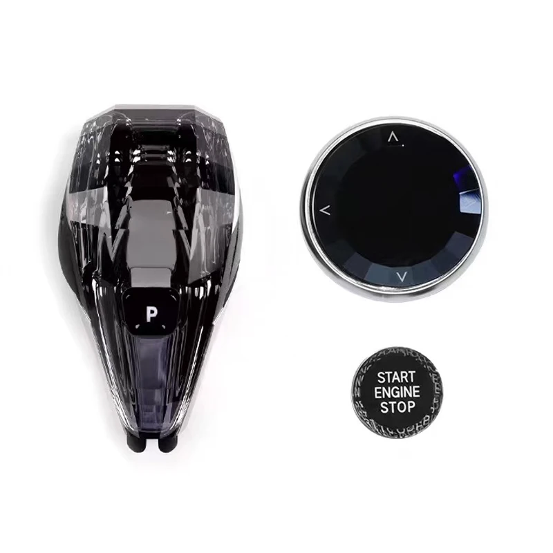 OEM Factory Wholesale for B/MW Diamond Crystal Handle Shift Lever Dual Car Gear Knob with LED Light