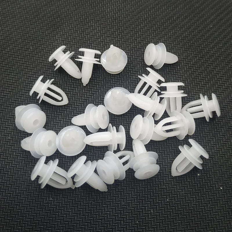 50Pcs Car Tweeter Triangle Wing Mirror Trim Panel Clips Plastic Auto Fastener Rivets For Opel Vauxhall Corsa Astra Ford 7mm hole