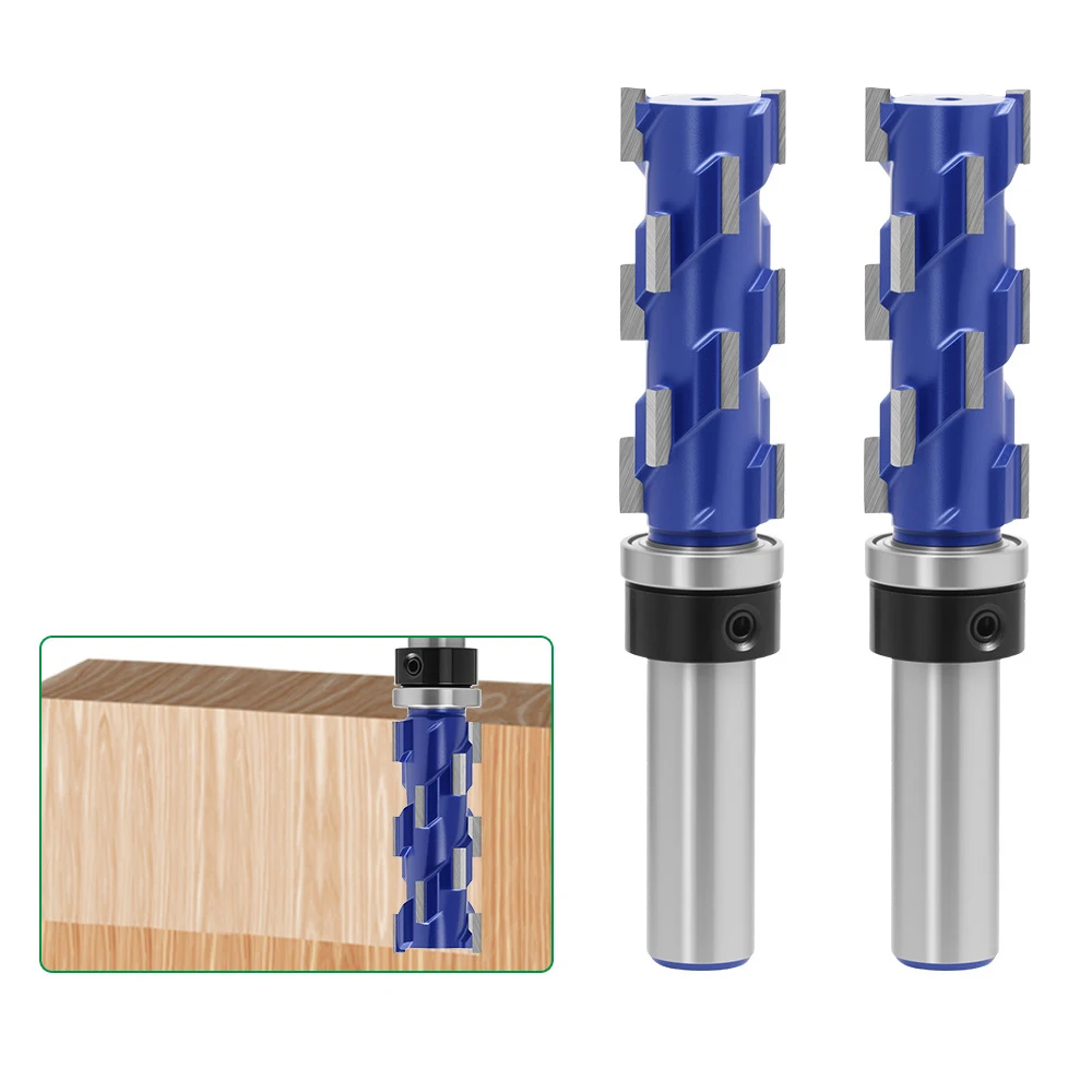 

12 мм 1/2 "хвостовик с двойным подшипником, спиральная фреза заподлицо, твердосплавная фреза, гравировальный станок, фреза для дерева