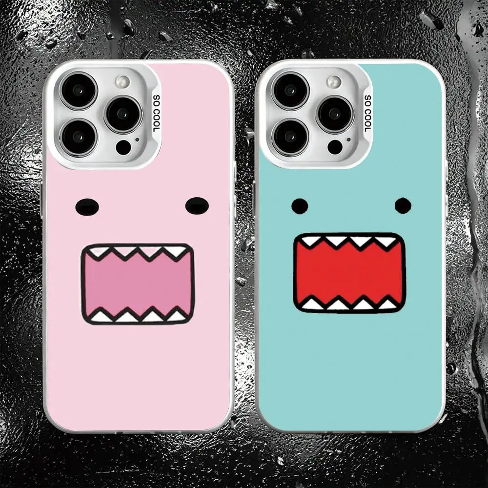 

Super cute Domo-kun Phone Case For iPhone 17,16,15,14,13,12,11 Plus,Pro Max,XS,Colorful Silver White Cover