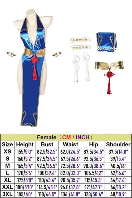 Jogo sf 6 chun li cosplay sexy azul cheongsam traje adulto feminino fantasia role play macacão halloween carnaval disfarce terno