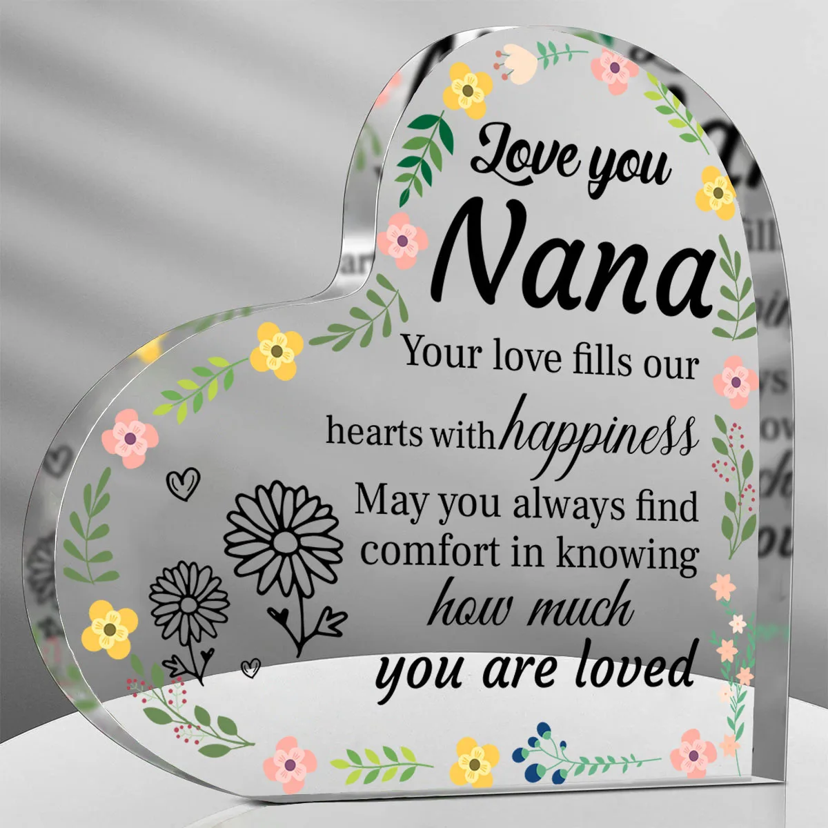 Gift for Nana Acrylic Sign Grandma from Grandson Birthday Christmas Thank You Decor