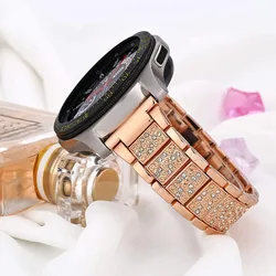 Metal Watch Band for Fossil Women's Gen 5E 42mm / Women's Gen 6 Gen4 Sport Bracelet Bling Quick Release 18mm Wristband Strap