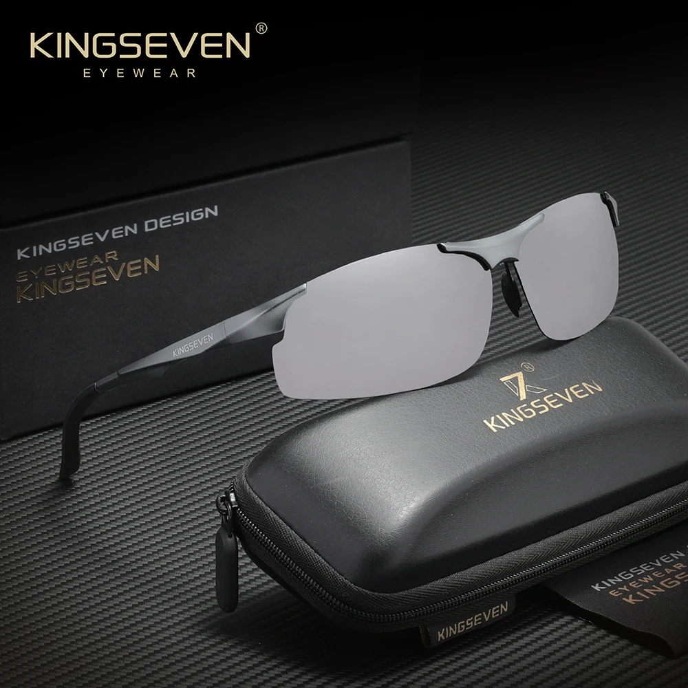 

KINGSEVEN брендовые алюминиевые солнцезащитные очки для мужчин, антибликовые поляризационные очки высокого качества, Oculos De Sol Masculino