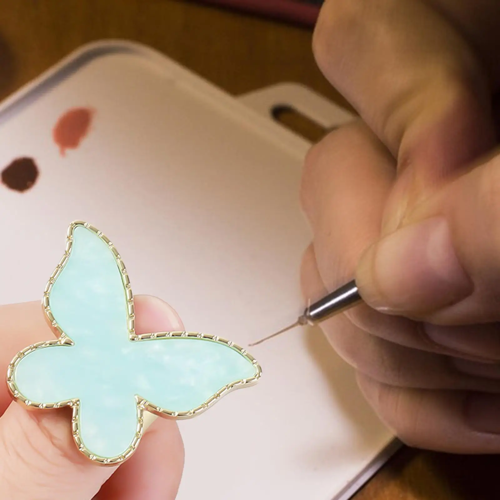 Anelli per tavolozza di miscelazione per nail art per smalto gel - Set creativo di design per unghie fai-da-te