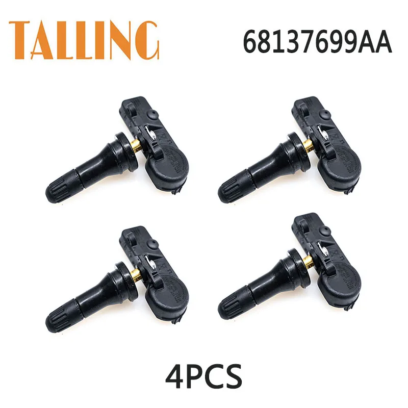 

68137699AA 4Pcs TPMS Tire Pressure Sensor for Dodge RAM Pickup 1500 2500 3500 Dakota 2008 2009 2010 Auto Parts