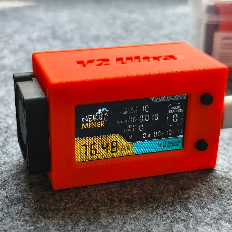 Nerdminer v2 ultra Firmware 1.6.3 Original Hashrate 78K/S BTC Lottery Solo Miner Nerd Miner