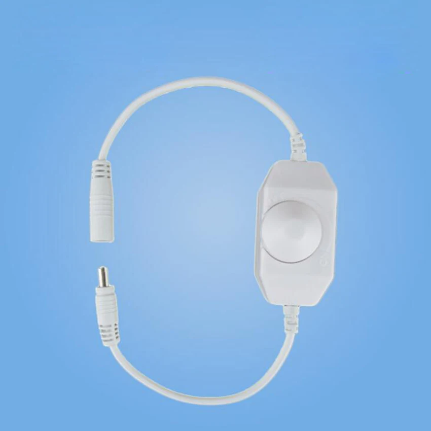 Premium 12-24V DC 0-100% PWM Manual Knob Dimmer Switch for LED Strip Light Stylish Lighting Accessories Dimmers
