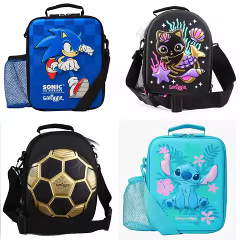Original European Student Children's Hard Shell Diagonal Cross Bag Sonic Stich Cartoon 3D Minimalist Shoulder Bag Birthday Gift