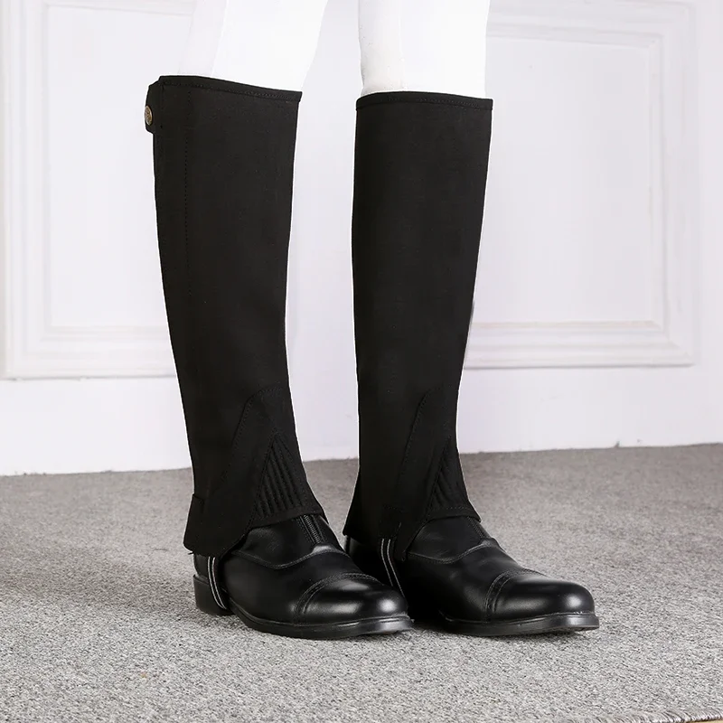 Leggings ecuestres, botas para montar a caballo, cubierta para adultos y niños, protector de piernas, equipo de equitación, cubierta para botas de jinete