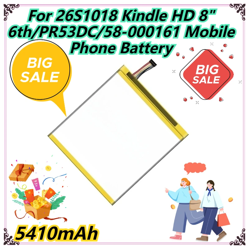

5410mAh For 26S1018 Kindle HD 8" 6th/PR53DC/58-000161 Mobile Phone Battery