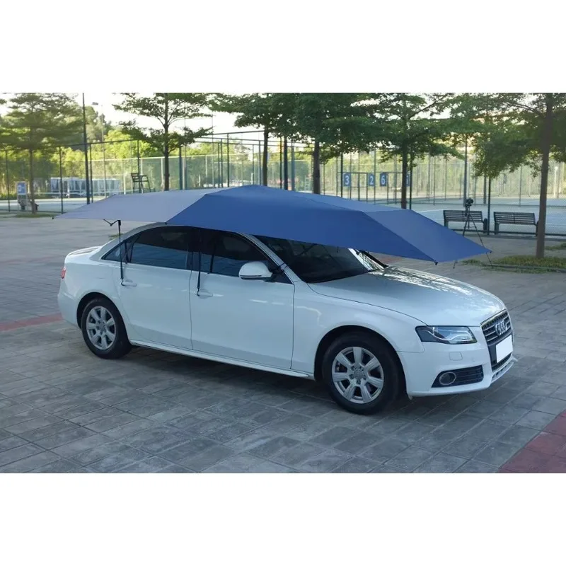 4.2M Semi-Automatic Car Umbrella Portable Exterior Accessory for Car Protection