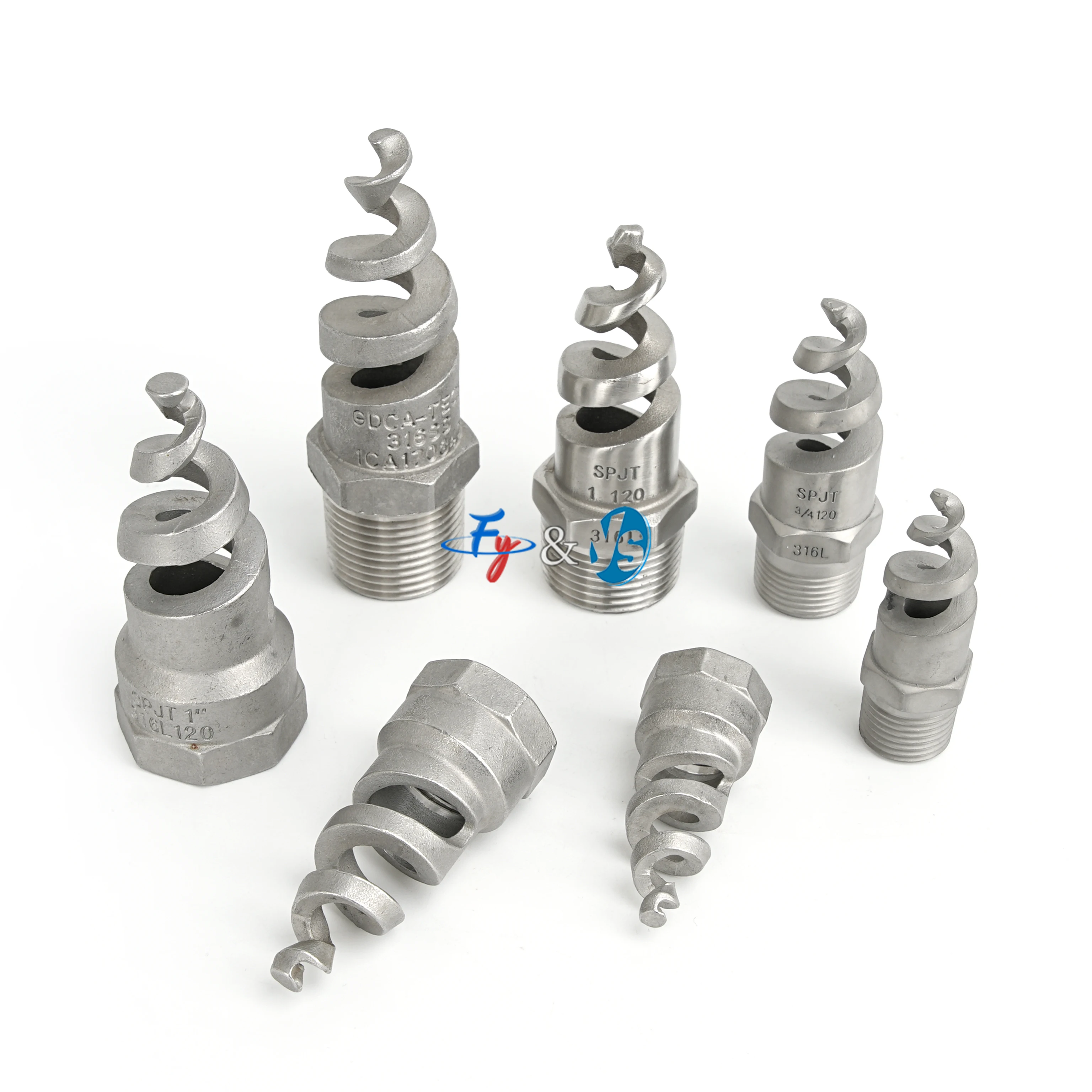 316L Stainless Steel Spiral Nozzle - 3/8