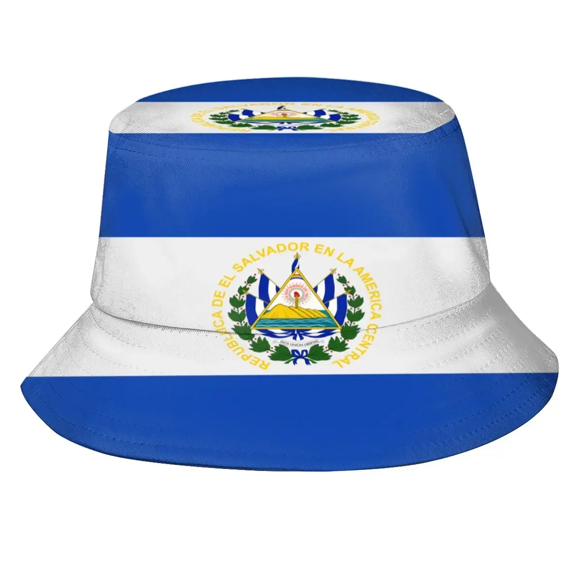 El Salvador Flag Fisherman Cap Hip Hop Gorras Summer Unisex Bucket Hat Outdoor Gardening Beach Camping Hiking Fishing Caps