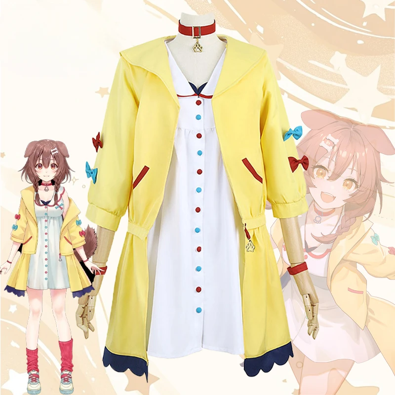 

Vtuber Hololive Inugami Korone Cosplay Costume Dress Suit Halloween Carnival Party Outfit Uniform for Adult Girls Role Play Set