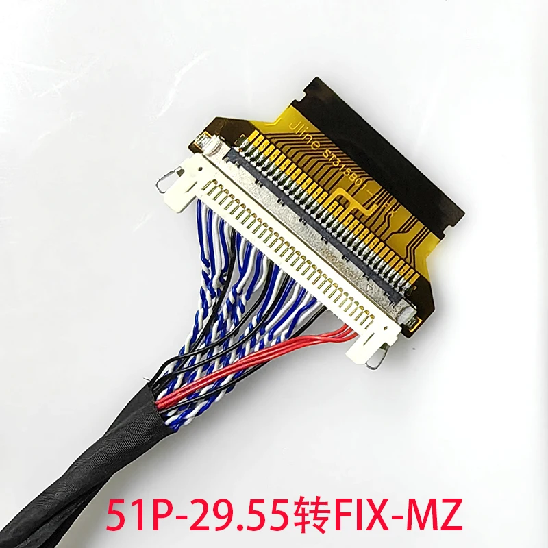 F05035-51P diputar ke FIX30P, dan catu daya sekitar 29.55MM/27.4MM kabel fleksibel FPC terhubung ke 0.5MM