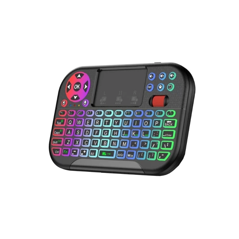 U55B Double Mode Bluetooth-Compatible 2.4G Keyboard With Scrolls Wheel And Touchpads Air Mouse Remote For Enhances Productivity