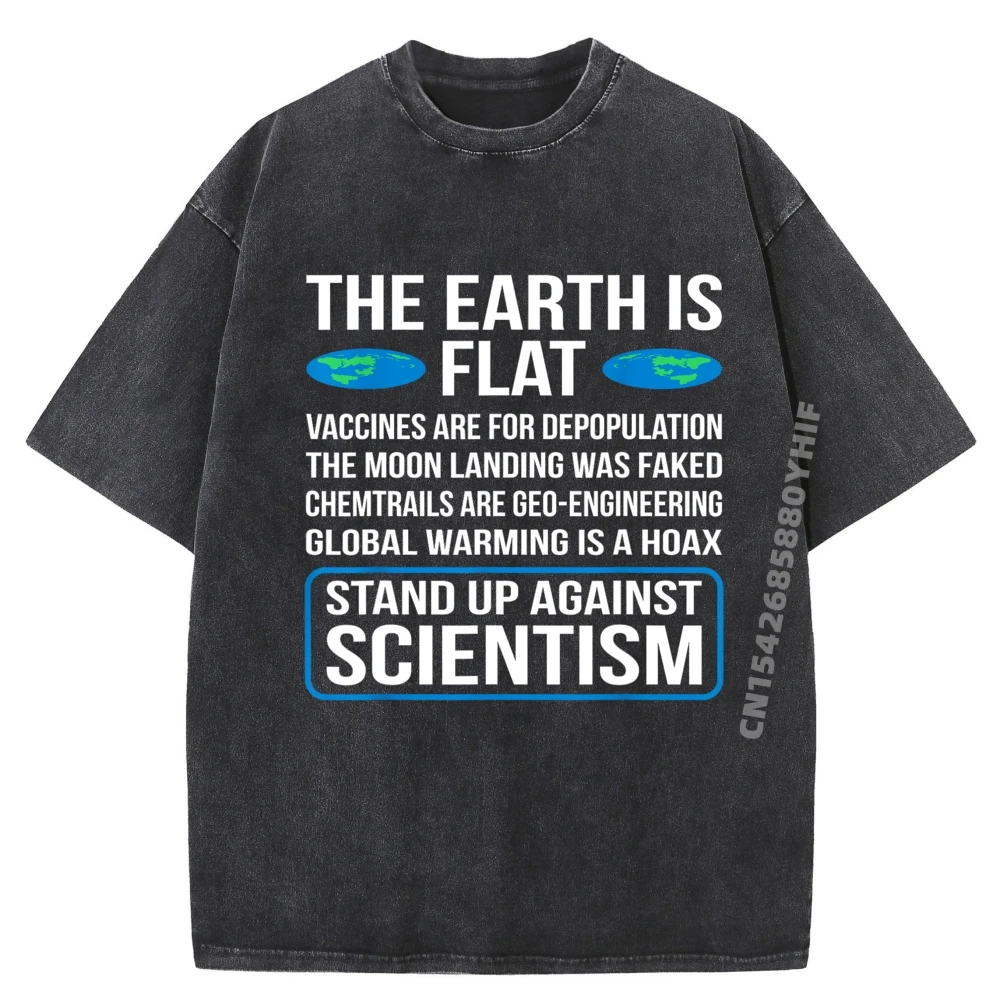 

Забавные мужские семейные подарочные футболки The Earth Is Flat с графическим рисунком для мужчин, уличные потертые футболки, топы с буквенным принтом