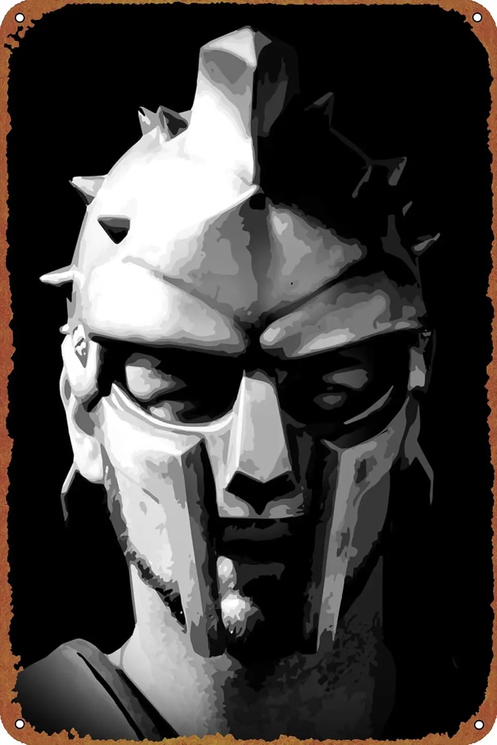 Maximus Decimus Meridius Poster Vintage Tin Sign for Bar Office Home Wall Decor Gift Retro Metal Sign 12 X 8 inch sign