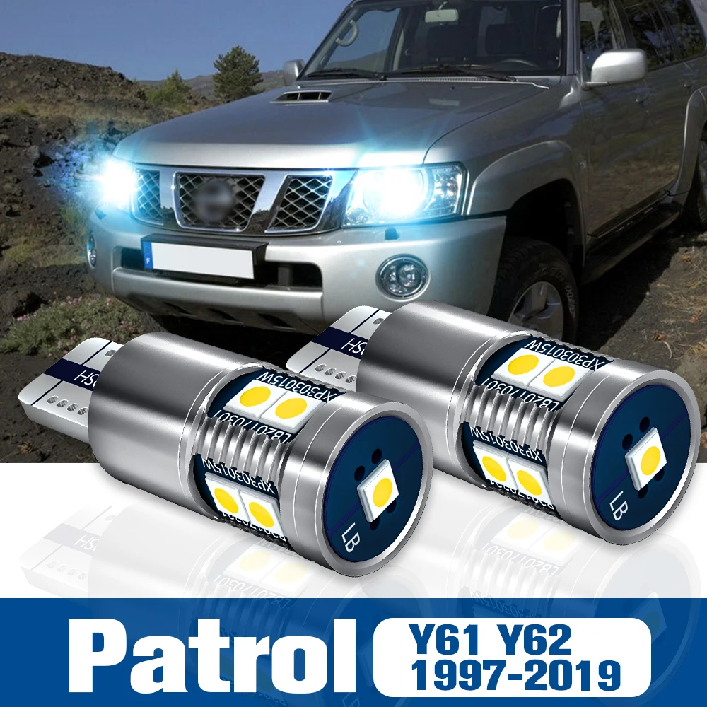 

2pcs LED Clearance Light Bulb Parking Lamp Accessories Canbus For Nissan Patrol Y61 Y62 1997-2019 2012 2013 2014 2015 2016 2017