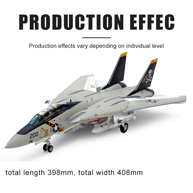 TAMIYA Kit de modèle d'avion assemblé 61114 F-14A américain Tomcat rapElectrolux Fighter 1/48