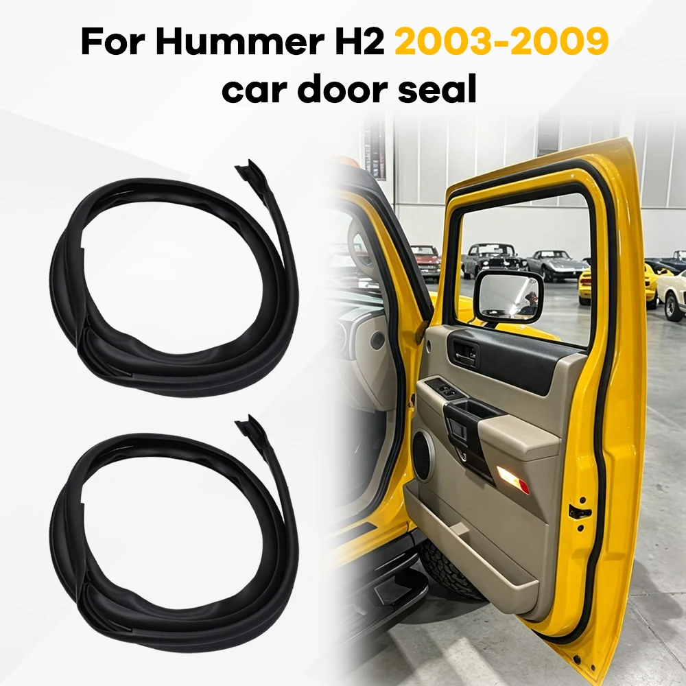 Durable-For Hummer H2 GM 2003- 2009 Sunroof Weather Sealing Strip 1 Pair Door Weatherstrip Roof Seal Strip 25868657 25868658