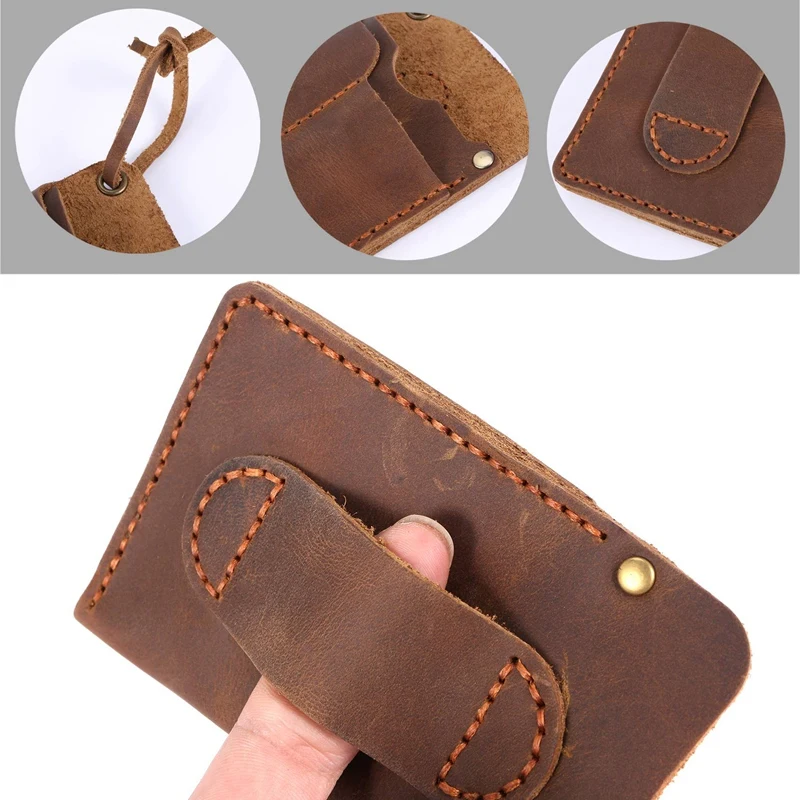 Handmade EDC Organizer Leather Sheath/ Organizer Slip Pouch Case For Flashlight/Multi-Tool/Knife/Pen