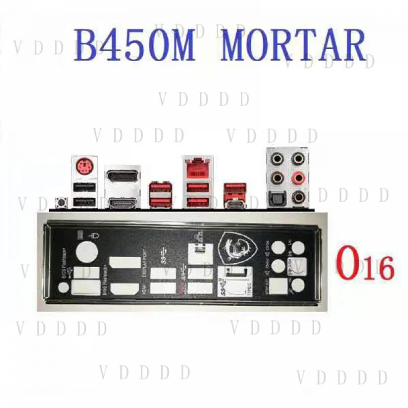 

LL 1PCS BACKPLANE IO I/O SHIELD FOR MSI B450M MORTAR B450M MORTAR MAX MOTHERBOARD