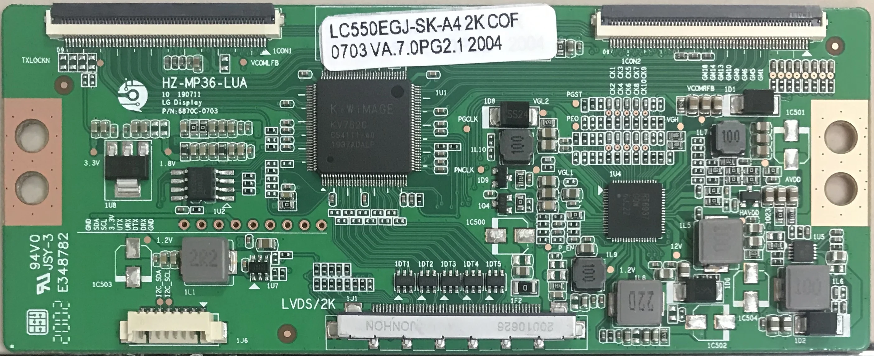 NEW 6870C-0703 Tcon Board Support Disconnection Y Half Black Can Solve Color Cast. Free Delivery