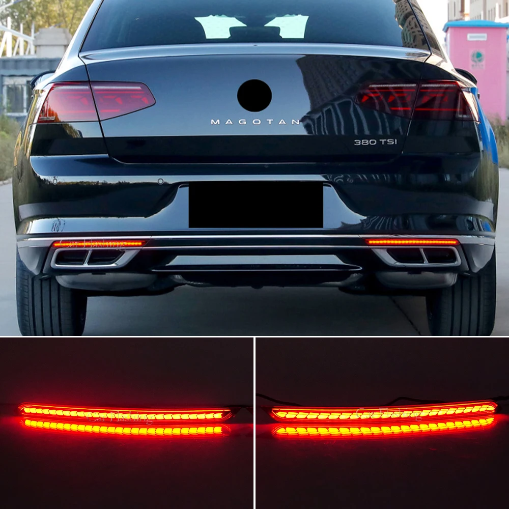 

Car Rear Light Brake Lamp Turn Signal Reflector LED Bumper Light For Volkswagen Passat B8 2019 2020 2021 2022 2023