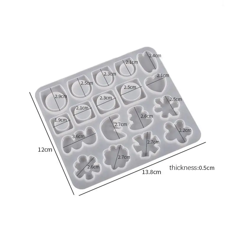 Resin Ring Mold for Epoxy Resin Funny Flower Rings Resin Molds Silicone Kawaii Shape Cute Series for DIY Crafts Jewelry Making