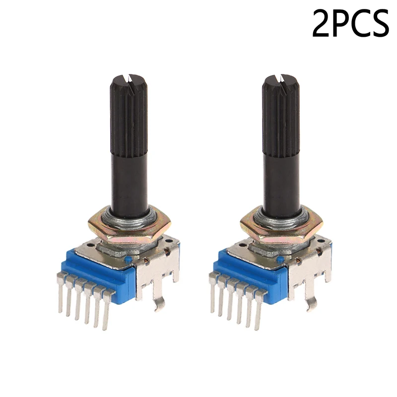 2 Piece RK12 Type Double B20K B50K Electronic Organ Speaker Audio Volume Adjustment Potentiometer 6 Pin