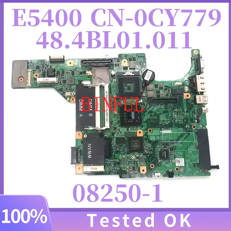 

08250-1 CN-0CY779 0CY779 CY779 Материнская плата для ноутбука Dell Latitude E5400 Материнская плата 48.4BL01.011 PM45 100% полное тестирование хорошо
