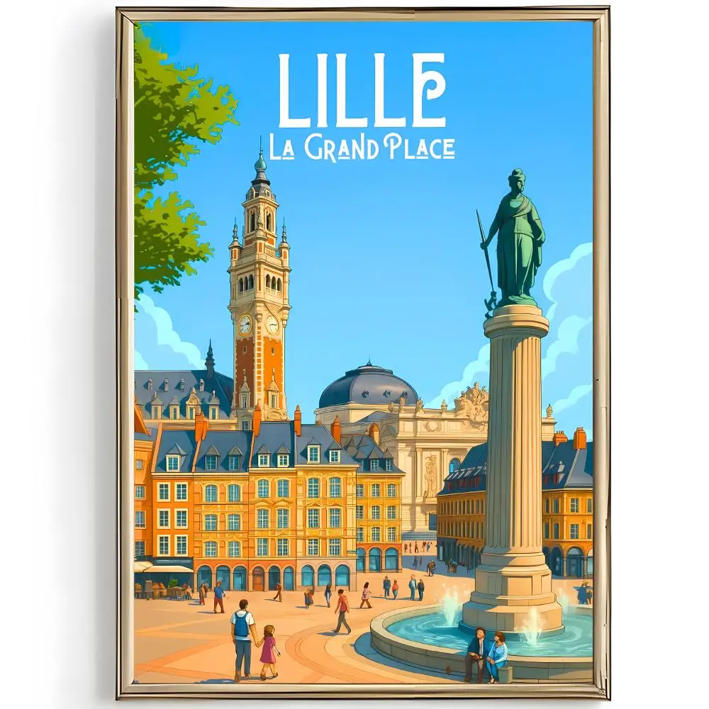 location city L-Lille Poster Unique Home Decoration Ideas & Stylish Interior Art