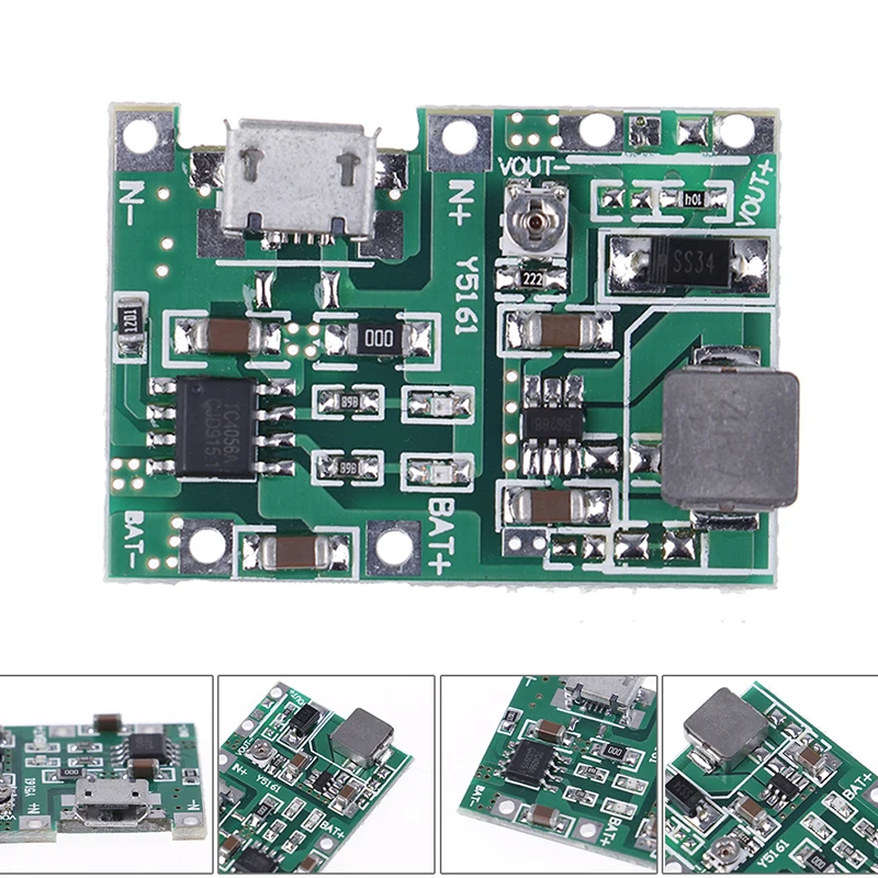 USB Lithium Lipo Multimeter Modification 18650 Battery 3.7V To 5V 9V Charge Step Up Discharge Integrated Module