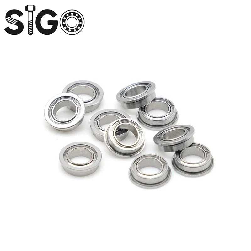 FR2-5ZZ Flange Bearing 3.175x7.938x3.571 Mm ABEC-7 (2PCS) Inch Flanged FR2-5 Z ZZ Ball Bearings