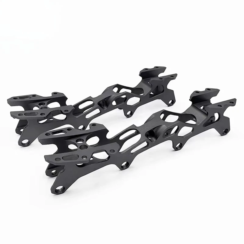 

LENWA Factory 7075 Light Weight Aluminum Alloy Speed Inline Racing Skate Shoes Wheels Frames CNC Inline Skate Wheel Frame Set