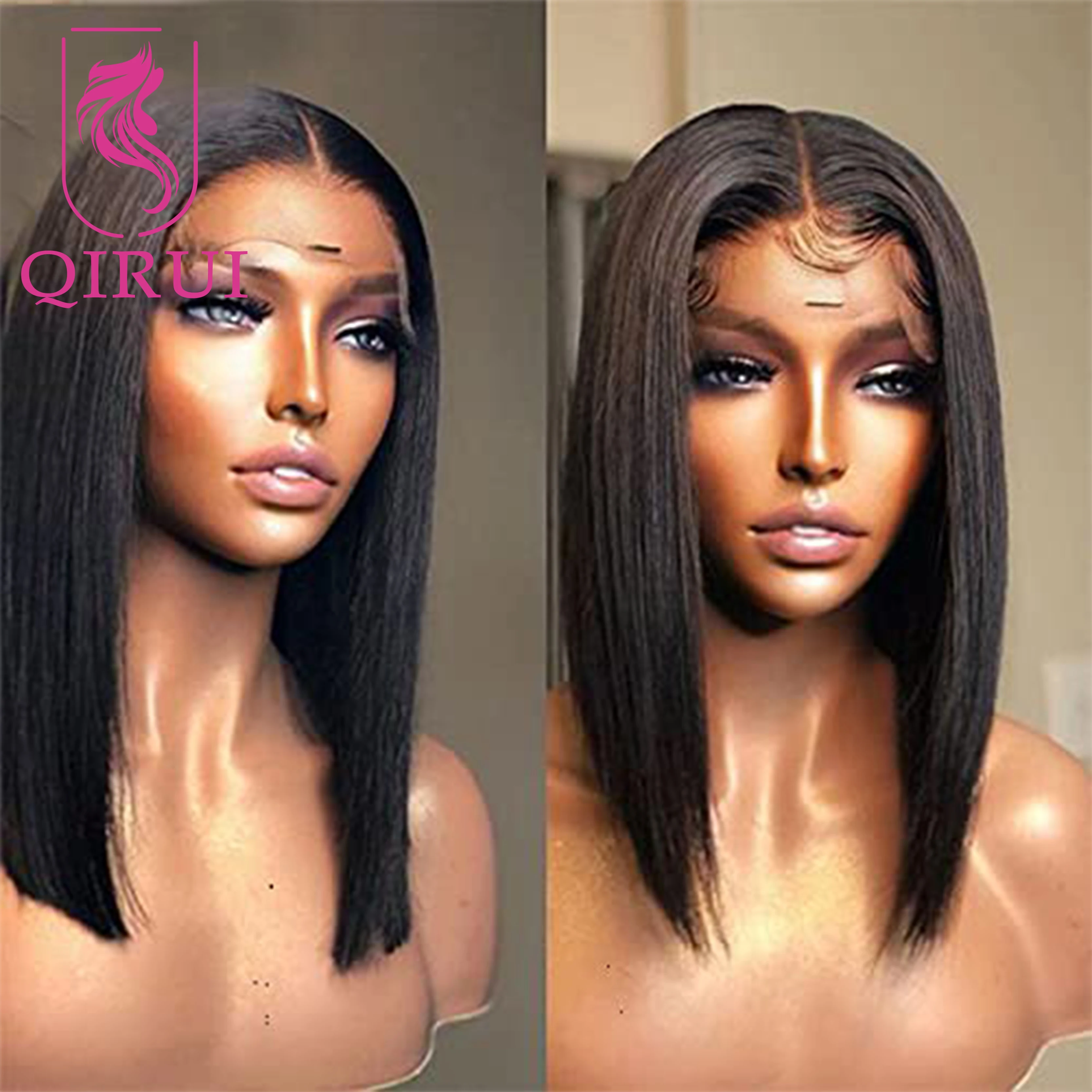 

Прямой Боб Полный Парик Шнурка Прозрачные Парики Шнурка 130%-180% Плотность Человеческих Волос Бразильские Шелковистые Прямые Полный Парик Шнурка Цвет # 2