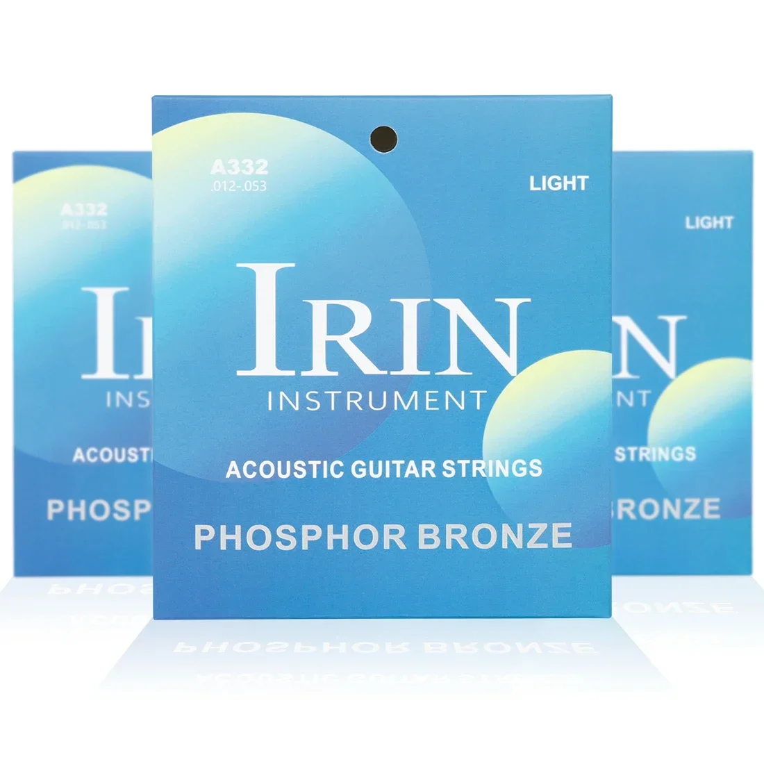 IRIN A332 Acoustic Guitar Strings Phosphor Bronze High Carbon Steel Core Wire Anti-rust Coating Folk Guitar Parts & Accessories