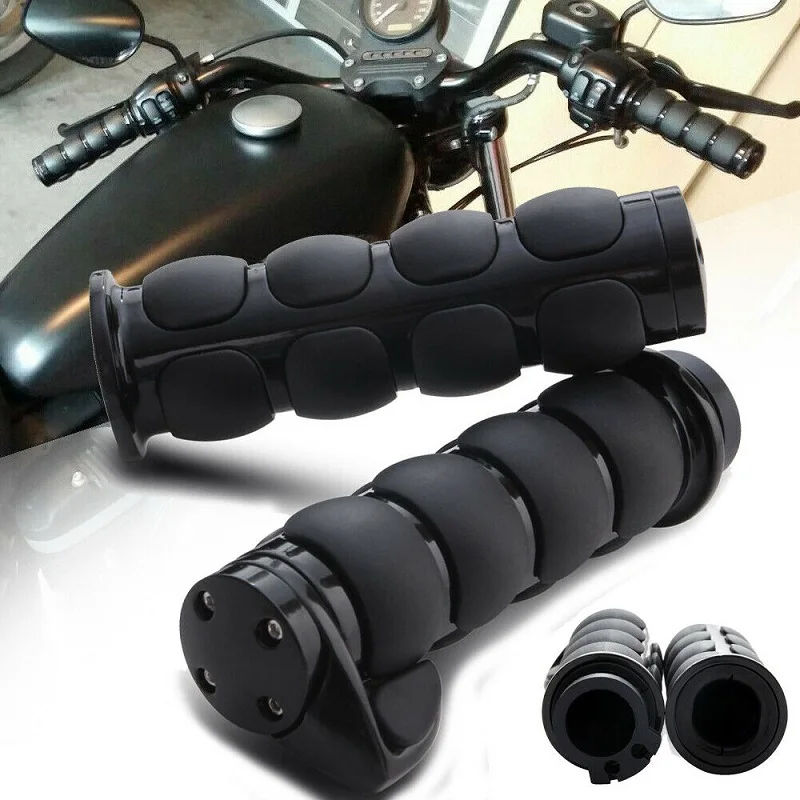 2 szt. 25mm/22mm 1 "chromowany uchwyt uchwyty do kierownicy dla Harley Touring Street Electra Road Glide kierownica motocykla uchwyty do kierownicy