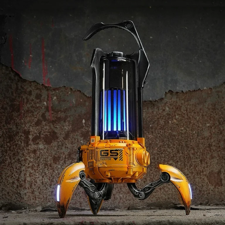 Gravity Planet G5 Light Scorpion Mecha Bluetooth Audio War meteorite Yellow Wireless Desktop Trendy Desktop Portable Speaker