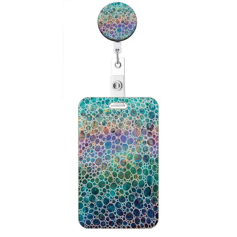 Neue Stil Farbe Liebe Versenkbare Clip Reel Karte Halter Herz Form ID Business Arbeit Karte Yoyo Abzeichen Halter Büro Liefert – Detail 31
